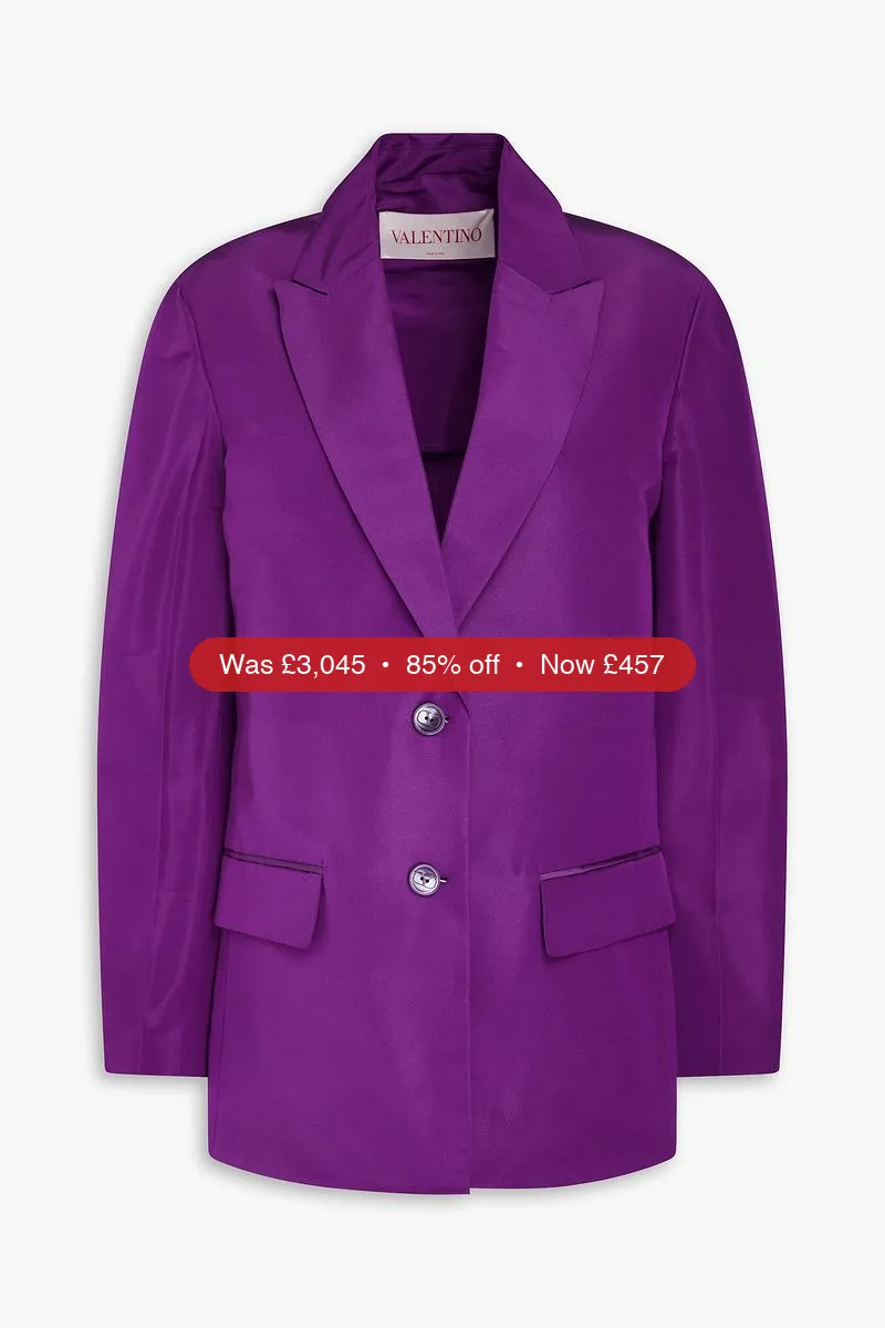 VALENTINO GARAVANI Silk-twill blazer - 85% Off