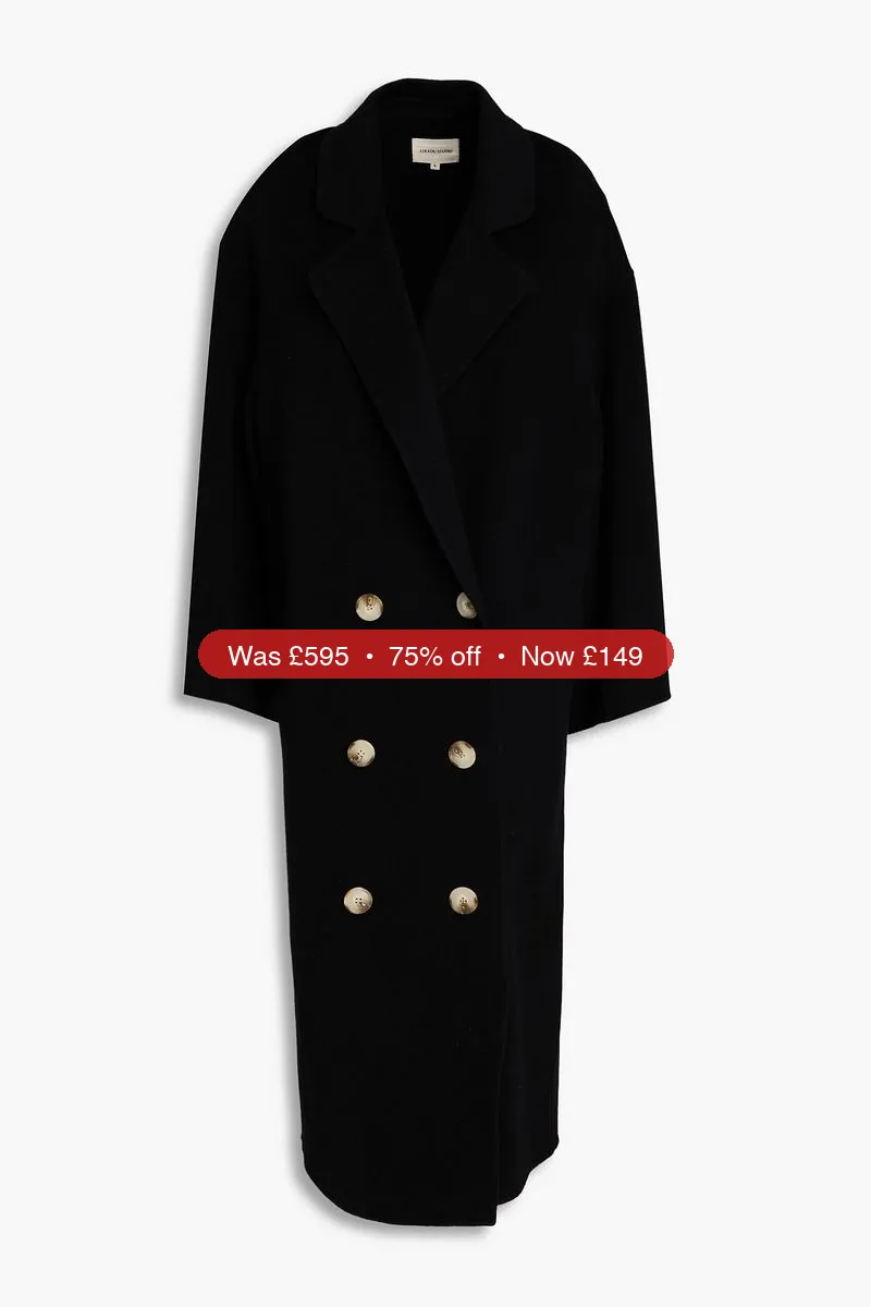 LOULOU STUDIO Borneo double-breasted wool and cashmere-blend felt coat - 75% Off