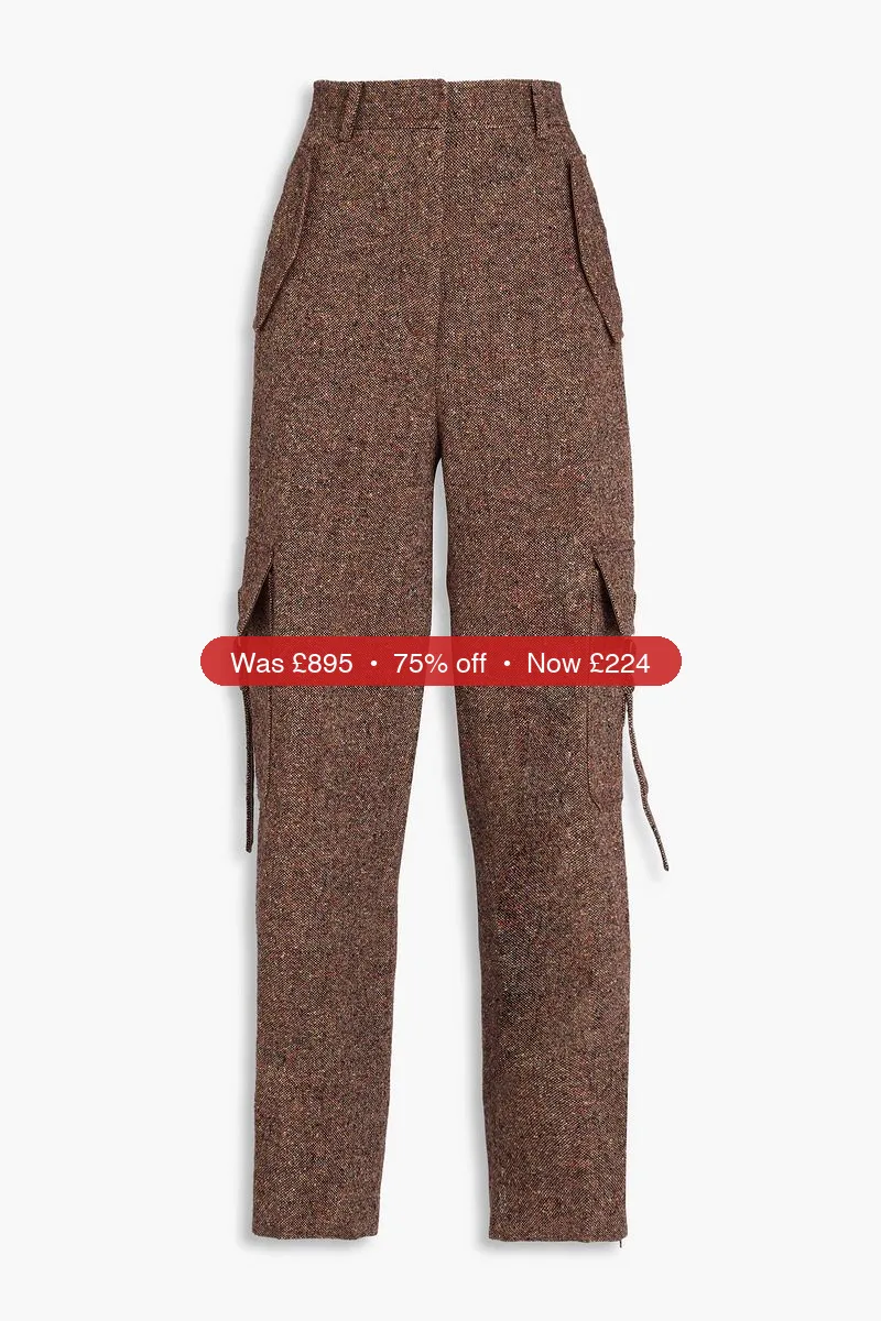 ZIMMERMANN Tweed cargo pants - 75% Off
