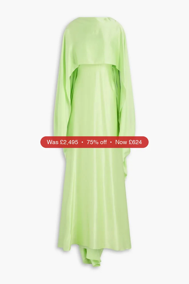 ROKSANDA Layered silk crepe de chine gown - 75% Off
