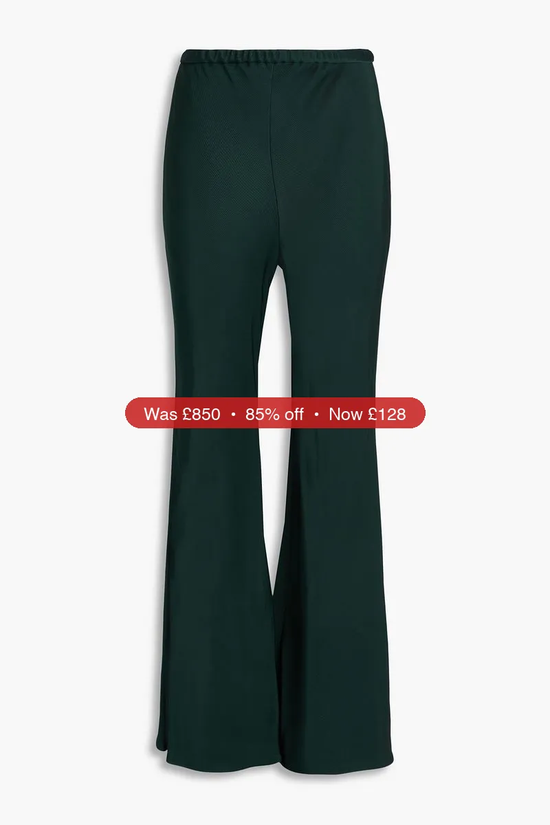 ZIMMERMANN Eden satin-twill flared pants - 85% Off