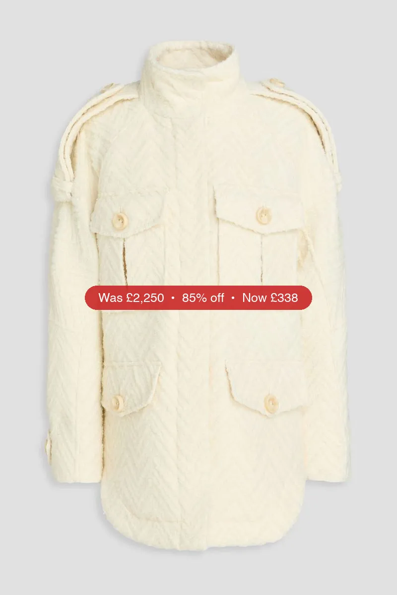 ZIMMERMANN Bouclé-tweed shirt jacket - 85% Off