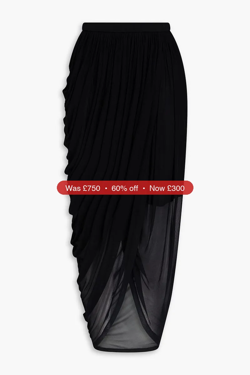 ZIMMERMANN Draped jersey maxi skirt - 60% Off
