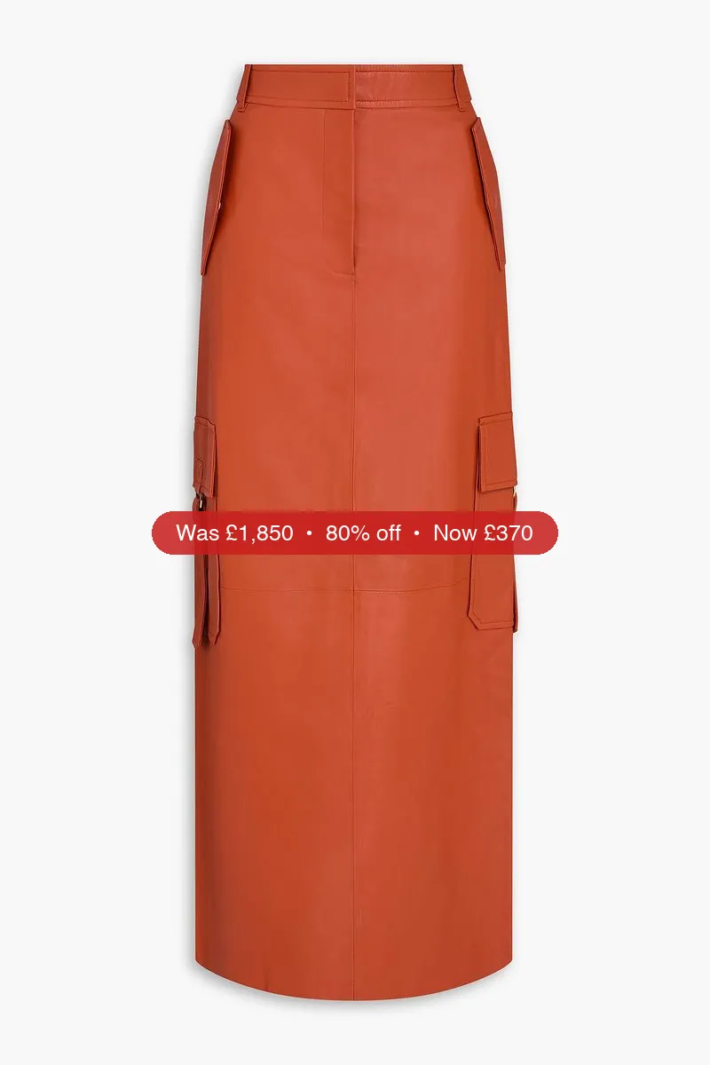 ZIMMERMANN Leather maxi skirt - 80% Off