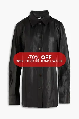 TOTEME Leather shirt - 70% Off