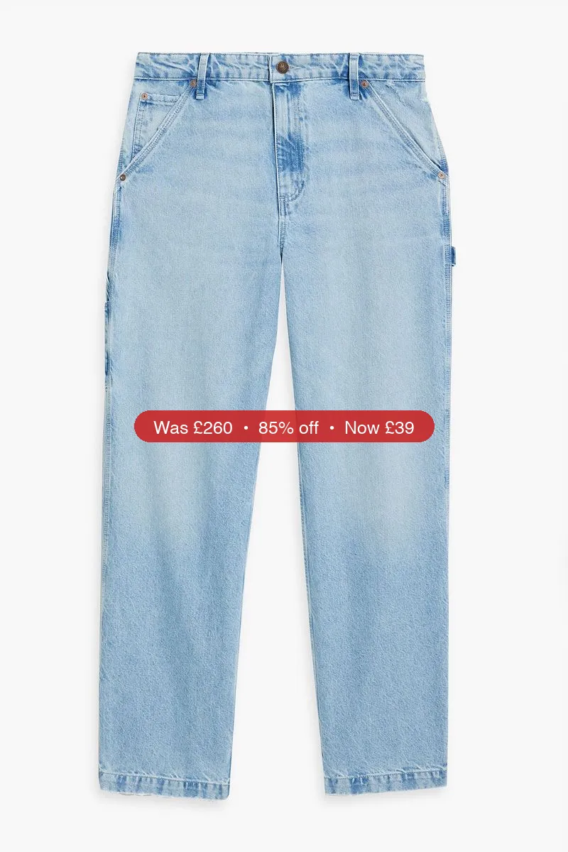 RAG & BONE Sid faded mid-rise straight-leg jeans - 85% Off