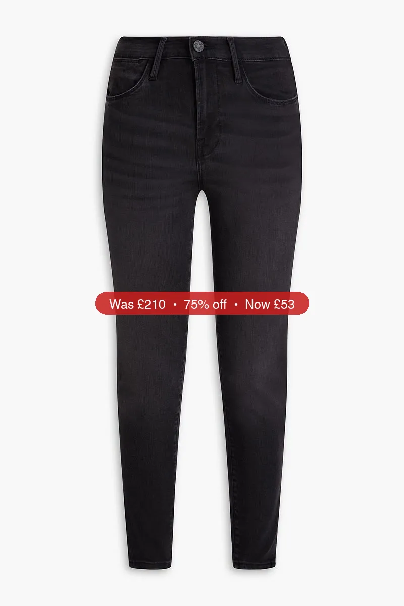 FRAME Le High Skinny high-rise skinny jeans - 75% Off