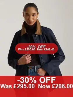 Ralph Lauren Bonded Jersey Barn Jacket - 30% Off