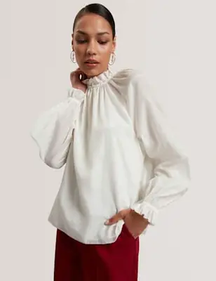 TED BAKER 50% Off Ruffle Blouse