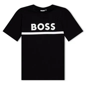 Boss Kids Large Logo T-Shirt, Logo Design - 48% Off