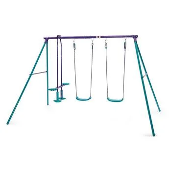 Plum Play Plum Jupiter Double Swing & Glider Set - Purple/Teal - 42% Off