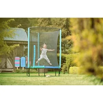 Plum Play Plum Junior Springsafe Trampoline & Enclosure - Blue/Green - 50% Off