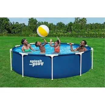 Bestway Splash and Play 10ft x 30in Dark Blue Round Steel Pro Above Ground Pool - 50% Off