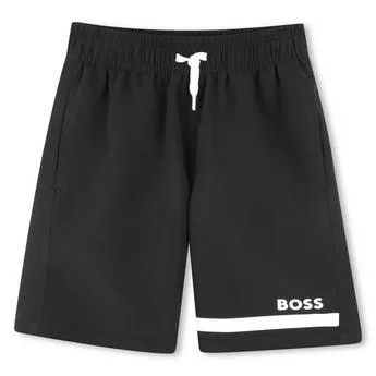 Boss Kids Logo Swim Shorts, Iconic Print - 29% Off