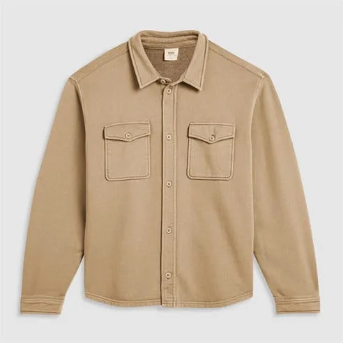 Levis Men's Bayview Soft Worker Cotton Long-Sleeve Overshirt - 47% Off