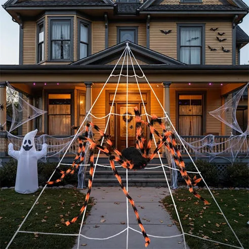 LIFE IDEAS LIFE IDEAS 7m Spider Web Decoration 64 - 68% Off