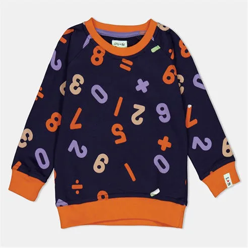 Lilly and Sid Kids' Numbers Crew Sweatshirt - 77% Off