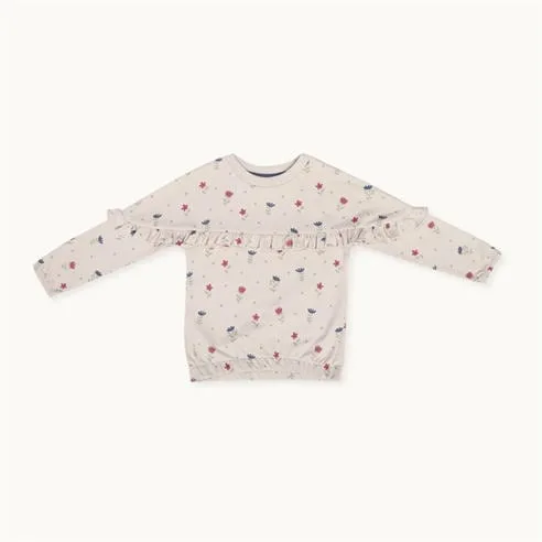 Lilly and Sid Kids' Floral Crew Sweatshirt - 78% Off